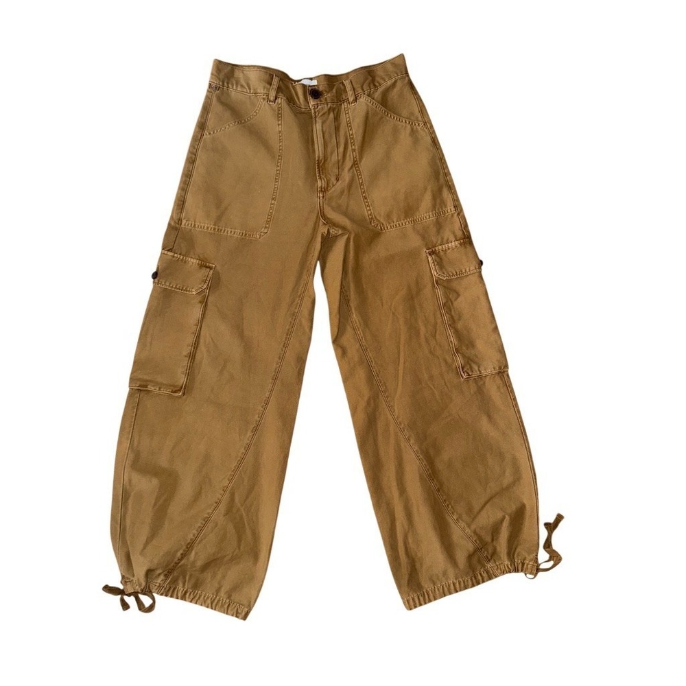 Citizens of Humanity thassos twisted seam utility Cargo Pant 6 6 Beige Wide-Leg - Picture 2 of 11